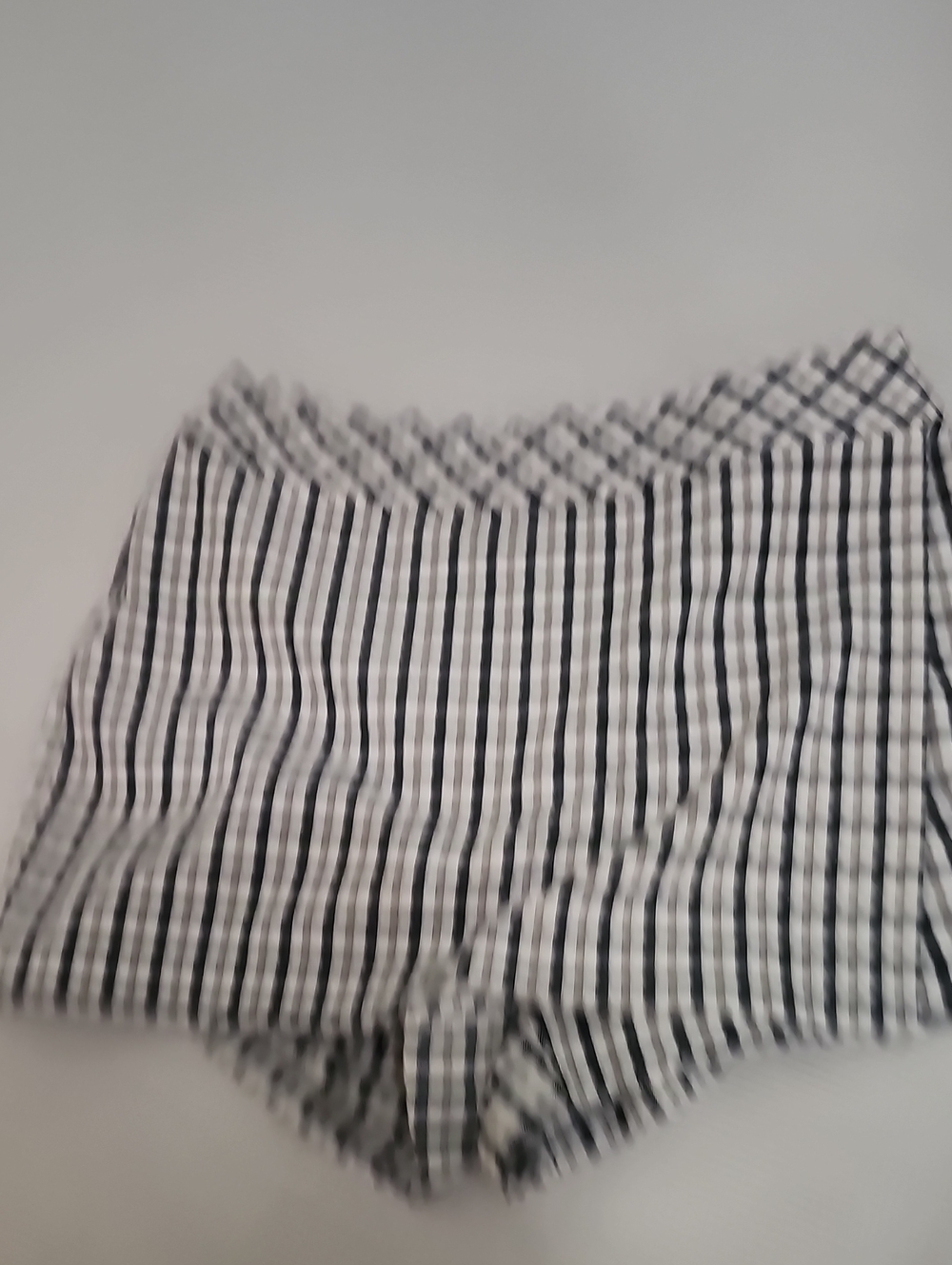 High-Waist Black & White Striped Women’s Shorts